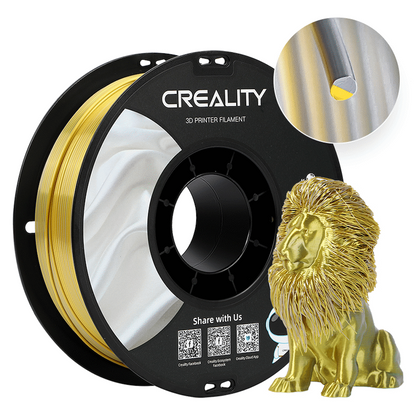 Creality Dual Silk Filament PLA Golden-Silver 1kg