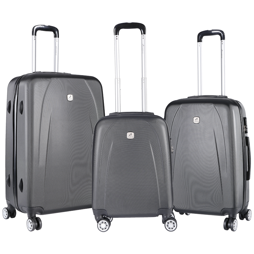 Travelwize Stratus ABS 3-Piece Set - Dark Grey