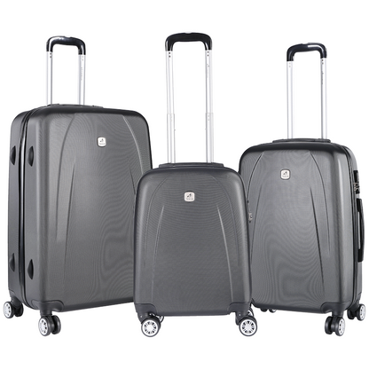 Travelwize Stratus ABS 3-Piece Set - Dark Grey