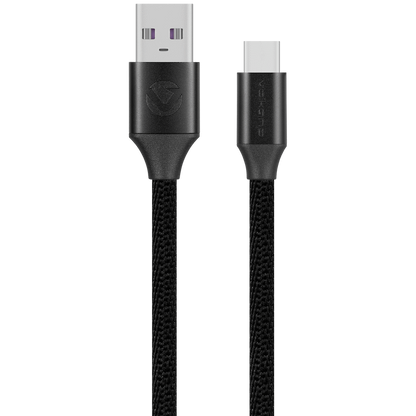 Volkano Weave Series Braided Type-C Cable 3m 30w - Black