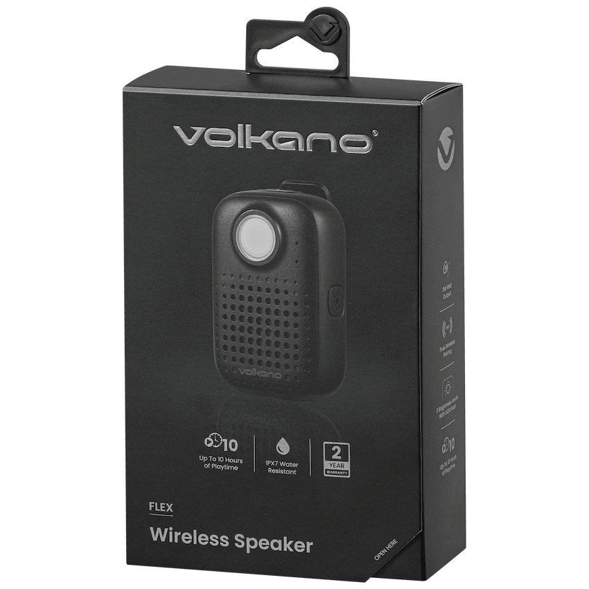 Volkano Flex Bluetooth Wireless Speaker - Black