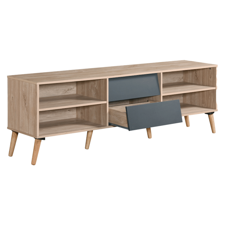Everfurn Everest Tall TV Stand - 2 Drawers