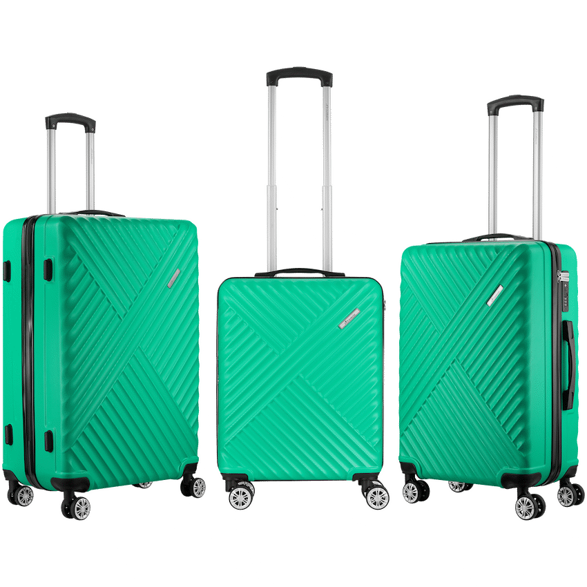 Travelwize Astra ABS 4-Wheels Spinner 3Pc Luggage Set Jade