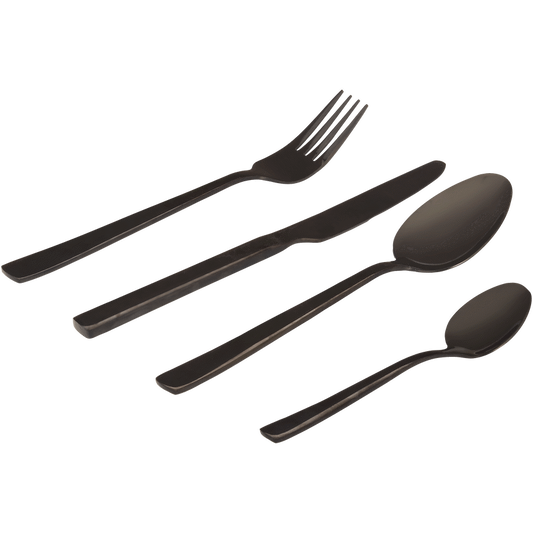 Legend Premium Cutlery Set 16pce Black