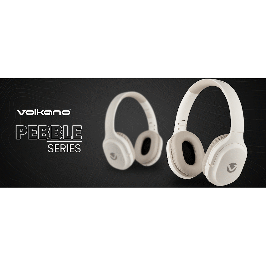 Volkano Pebble Series Bluetooth Headphones - Khaki