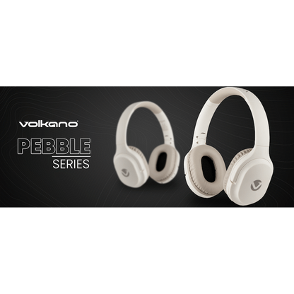 Volkano Pebble Series Bluetooth Headphones - Khaki