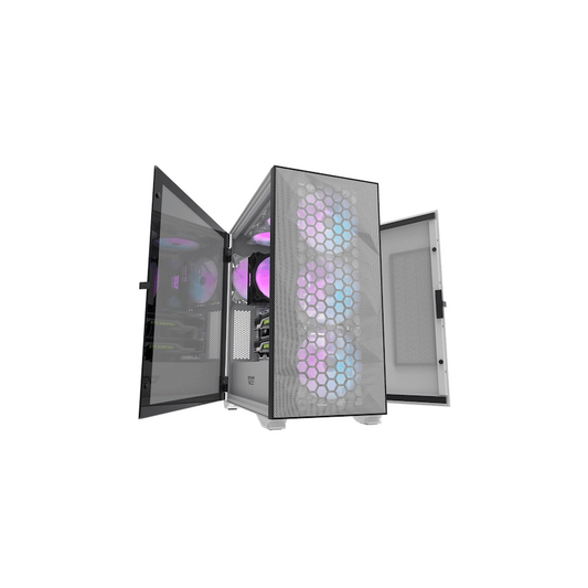 darklFlash E-ATX Computer Case  DLX21 Mesh - White