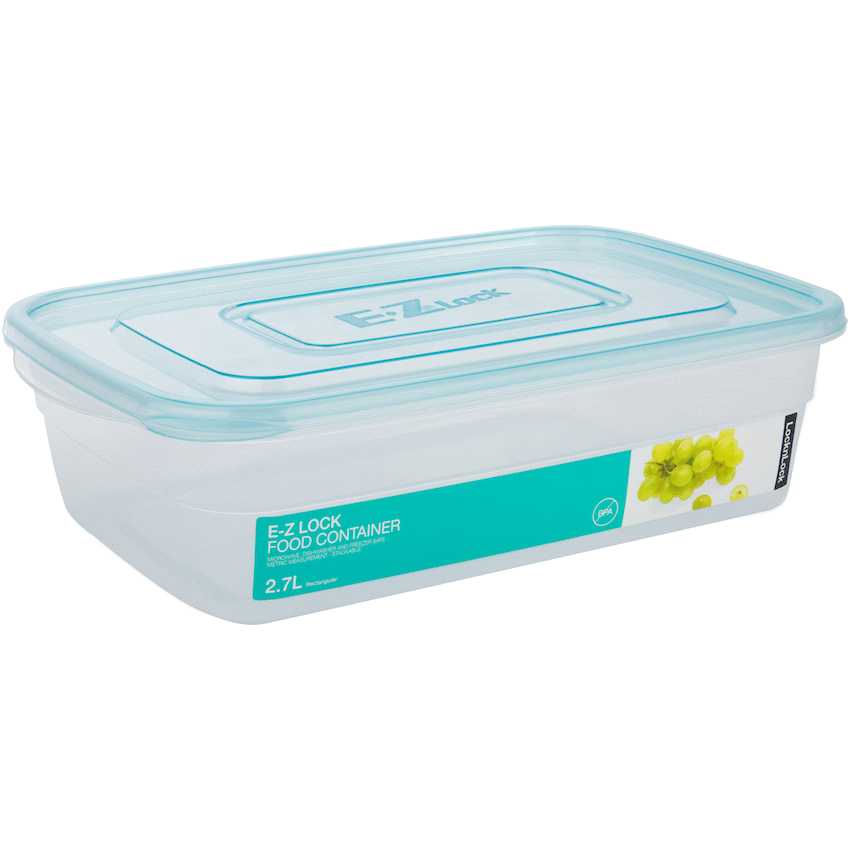 LocknLock EZ Lock rect 2.7lt blue ( Order in Qty of 6)