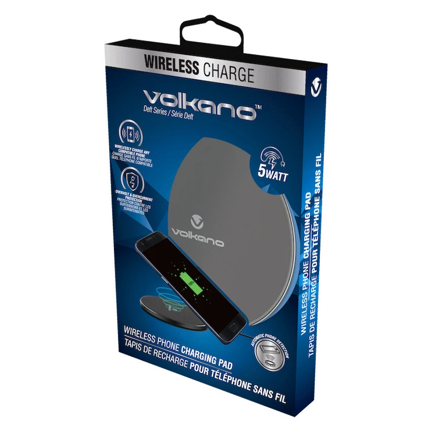 Volkano Deft Series Wireless Phone Charge Pad (CF)