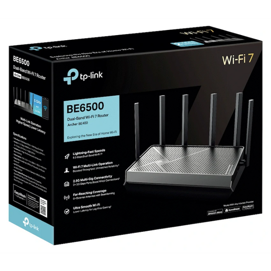 Archer BE400 BE6500 Dual-Band Wi-Fi 7 Router