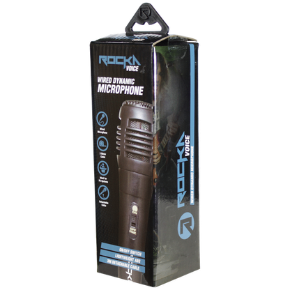 Rocka Voice series ABS wired microphone - Black