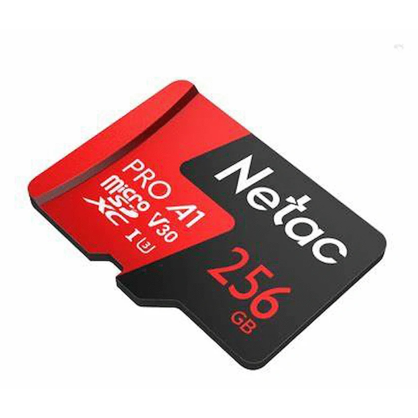 NETAC PRO 256GB MICRO SD AND ADAPTOR