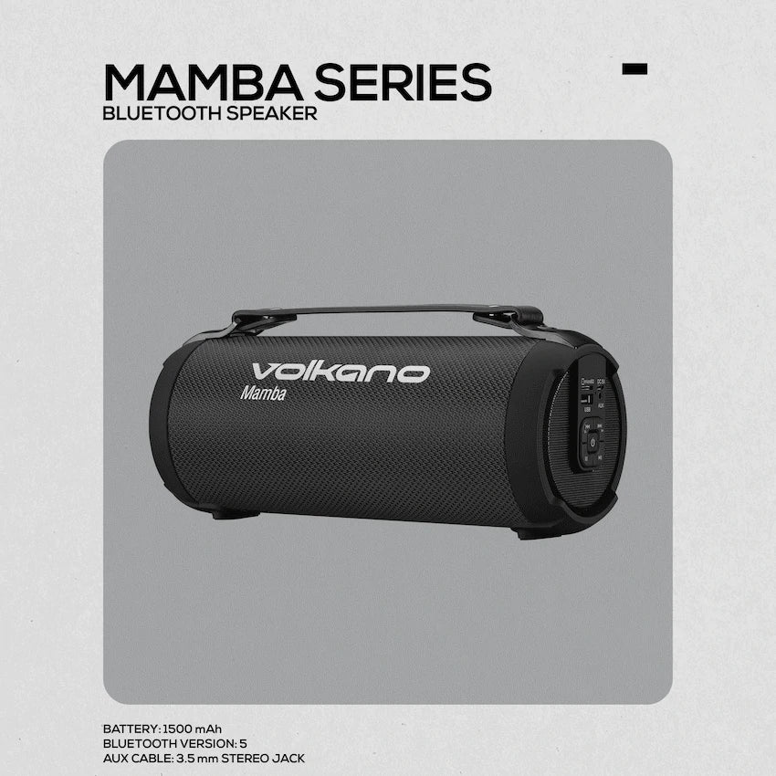 Volkano Mamba Series Bluetooth Speaker - Black