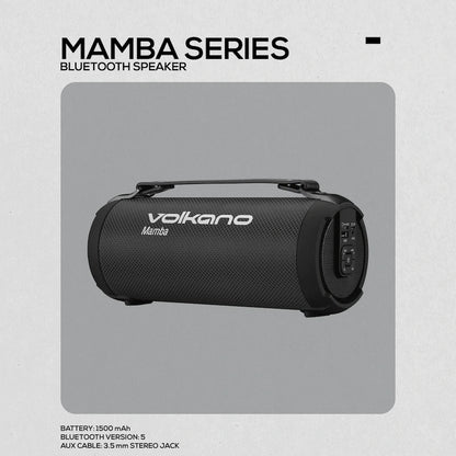 Volkano Mamba Series Bluetooth Speaker - Black