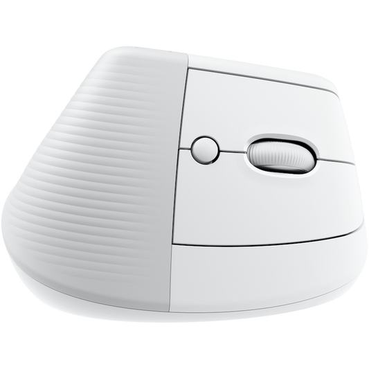 Logitech(R) Lift Vertical Ergonomic Mouse - Off-White/PALE GREY