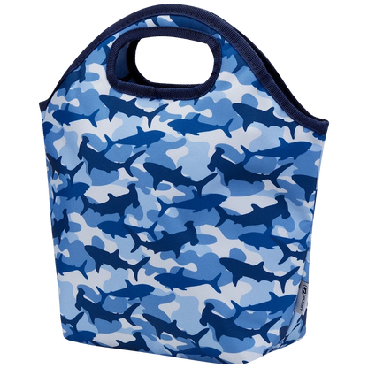 Quest Shark Cammo Lunch Bag Blue