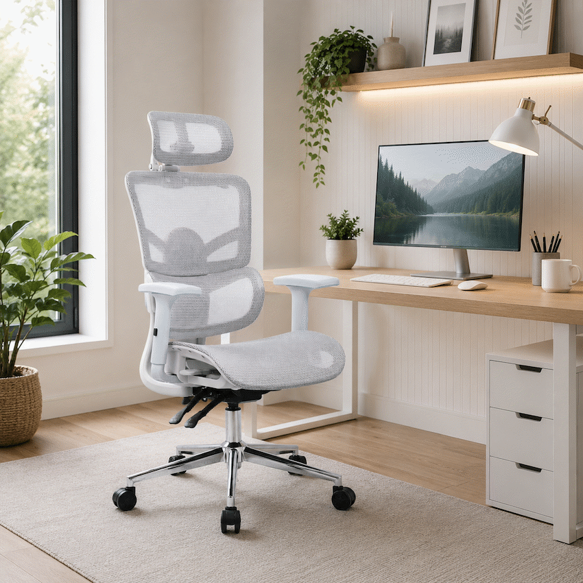 Everfurn Vortex High Back office chair- Grey
