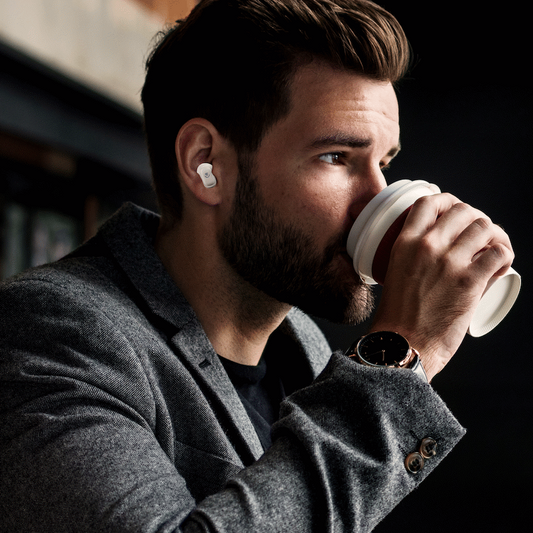 Volkano Sugar-Cube Active Noise-Cancelling True Wireless Earphones - Nude