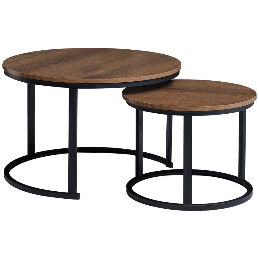 Everfurn Nile Nesting Coffee Table - Mahogany - 2-Piece