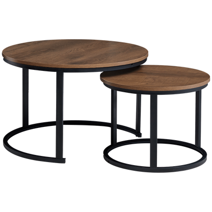 Everfurn Nile Nesting Coffee Table - Mahogany - 2-Piece