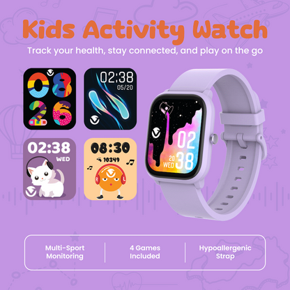 Volkano Vivo Series Kids Smart Watch - Lilac Purple