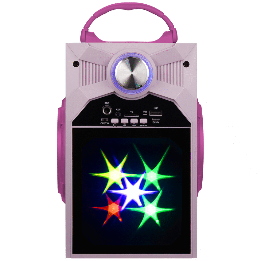 Disney Frozen Classic LED Stars Karaoke Machine with Microphone