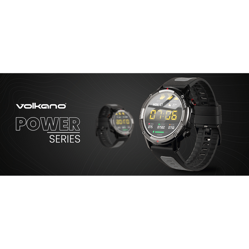 Volkano Power Series Smart Watch - Black