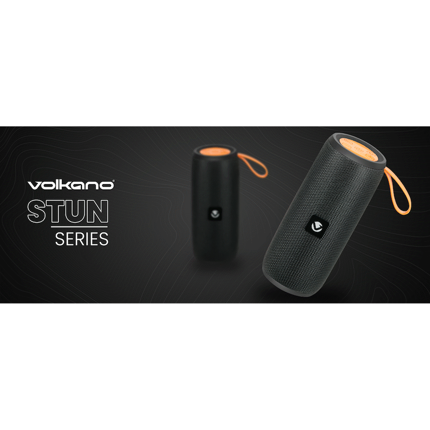 Volkano Stun 2.0 Series Bluetooth Speaker - Black
