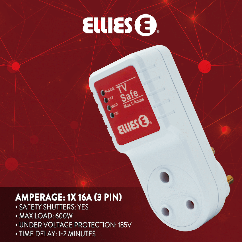 Ellies High Surge TV Safe Adaptor