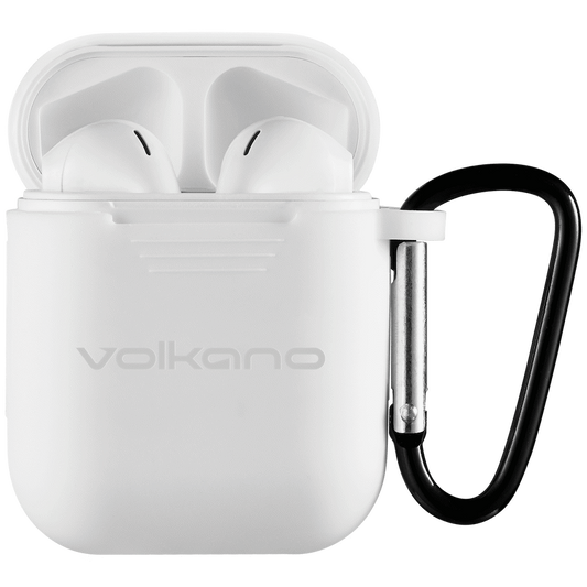 Volkano Buds Plus Series TWS with Silicone - White