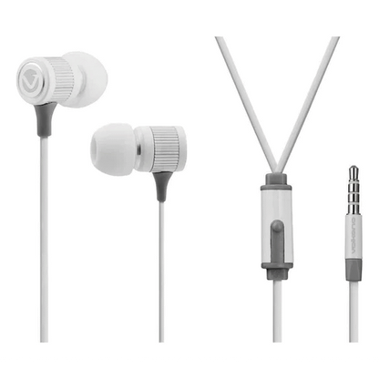 Volkano Earphones with Mic - Stannic Series - White