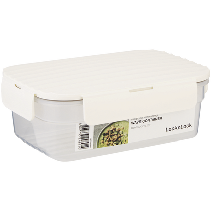 LocknLock Wave container 960ml white ( Order in Qty of 8)