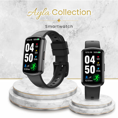 Volkano Ayla Collection Fitness Smartwatch - Black