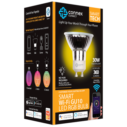 Smart Wi-Fi Bulb 4.5w LED RGB White GU10