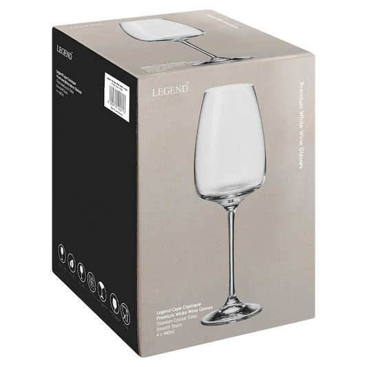 Legend Cape Classique White Wine Glass 440ml - 4pc set ( Order in Qty of 4)