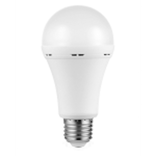 Switched 9w A60 Rechargeable LED Light Bulb E27 - Cool White