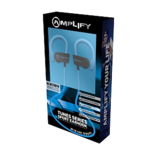 Amplify Tunes series Bluetooth Sport earhook earphones - Blue