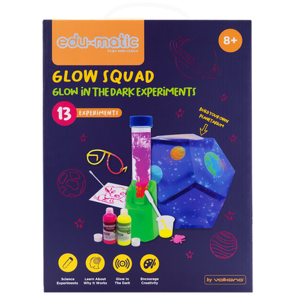 Edu-Matic Glow Squad: Experiment Kit with 13 Fluorescent Experiments