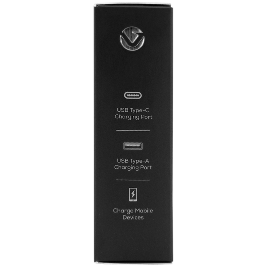 Volkano On-The-Go USB + Type-C 12w Car Charger - Black