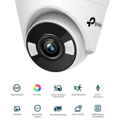 TP-Link Vigi C430 3MP 4mm Full-Color Turret Network Camera