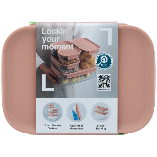 LocknLock Classic Plus rect 910ml pink ( Order in Qty of 2)