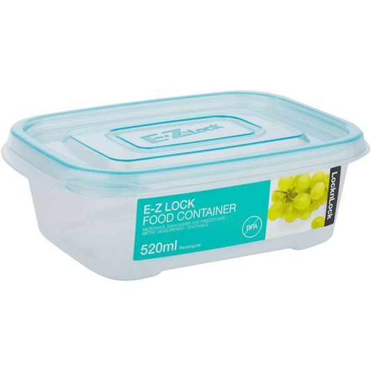 LocknLock EZ Lock rect 520ml blue ( Order in Qty of 6)