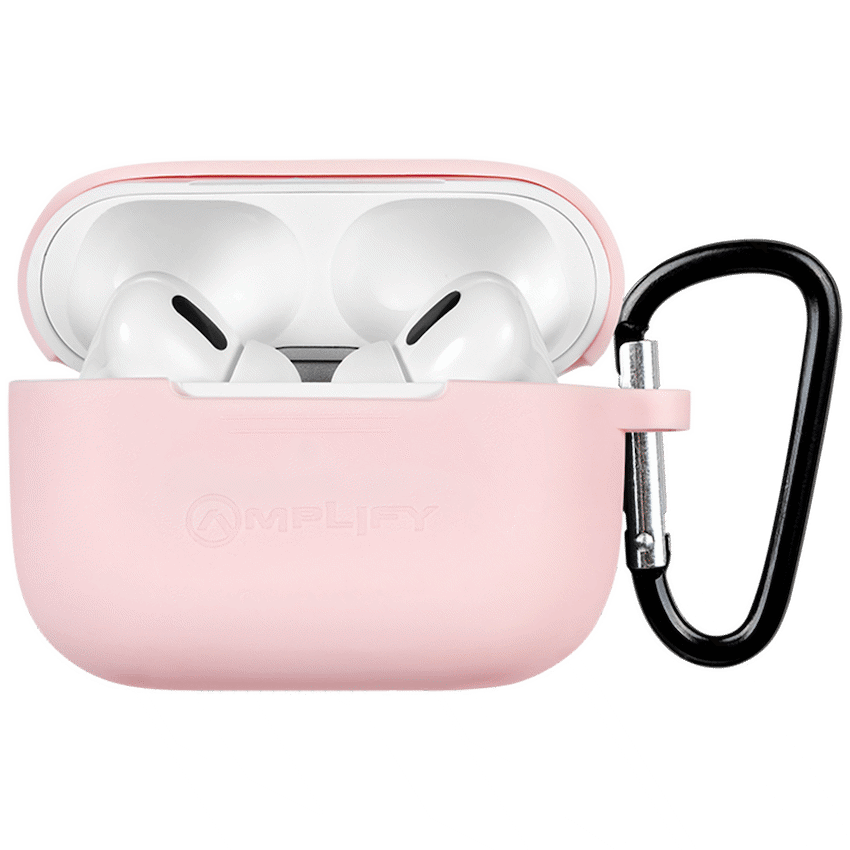 Amplify Note X Series TWS Earphones - White Case + Pink Cover