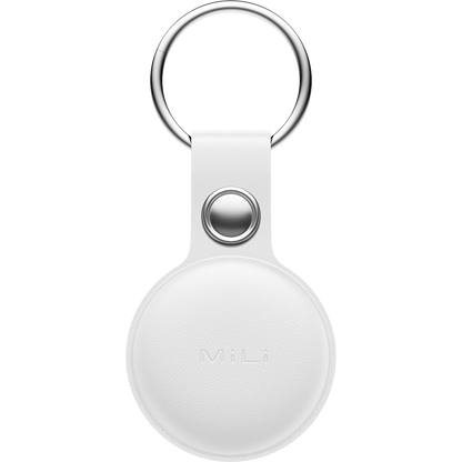 MiTag Apple-Compatible Tag with Leather Keychain Accessory - 1 Pack