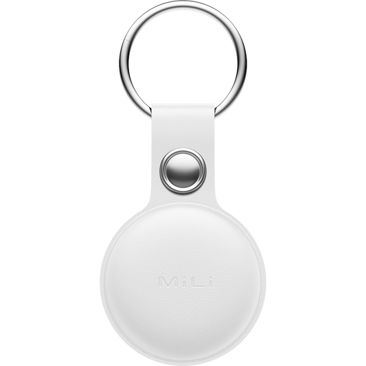 MiTag Apple-Compatible Tag with Leather Keychain Accessory - 1 Pack