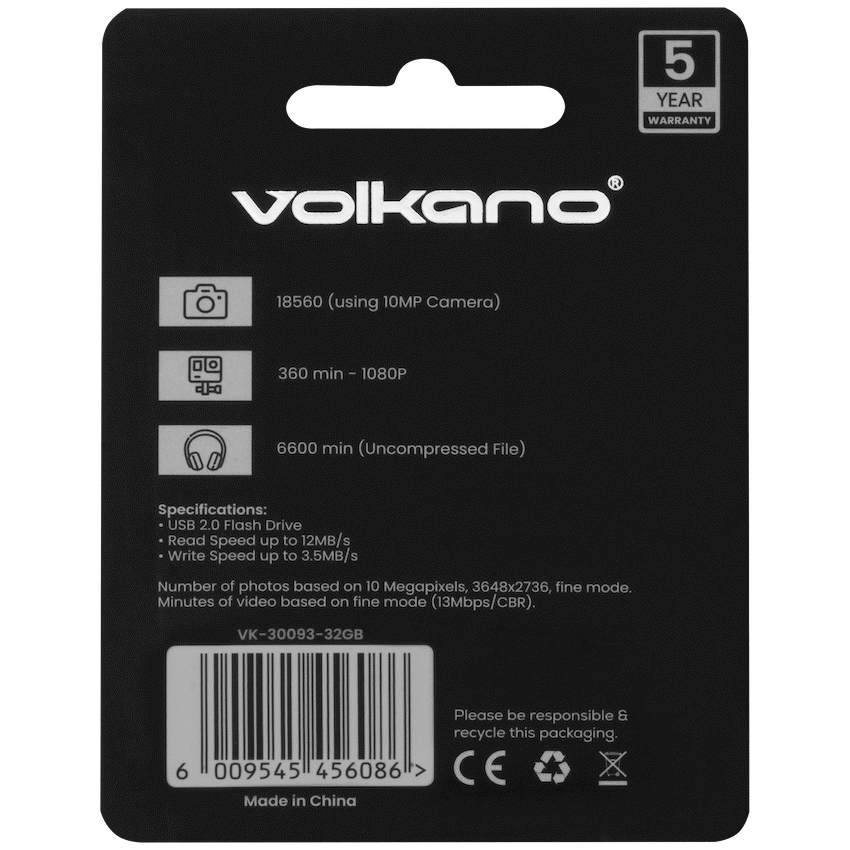 Volkano USB 2.0 Flash Drive 32gb