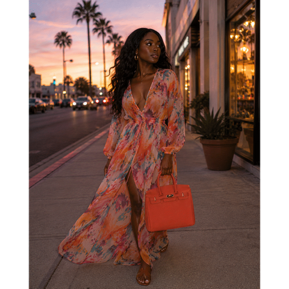 Supanova Naomi Fashion Handbag - Burnt Orange