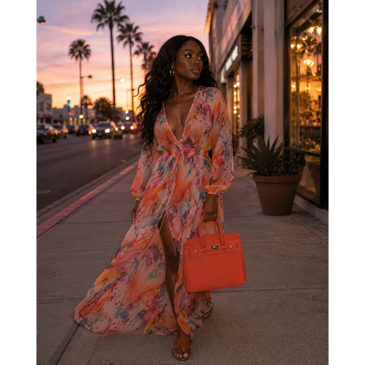 Supanova Naomi Fashion Handbag - Burnt Orange