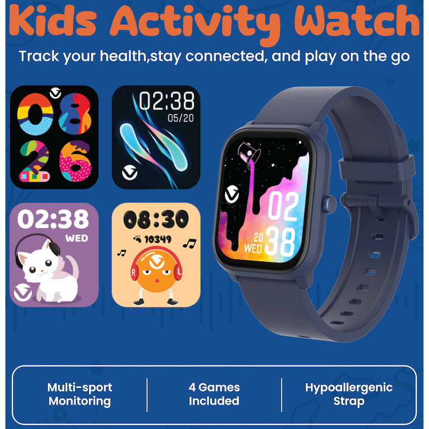 Volkano Vivo Series Kids Smart Watch - Dark Blue