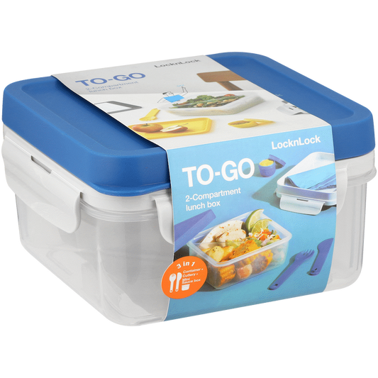 LocknLock To Go 2in1 lunch box 1.2lt bl